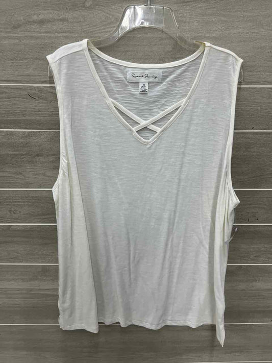 French Laundry Cream Womens Women Size 3X Tank Top