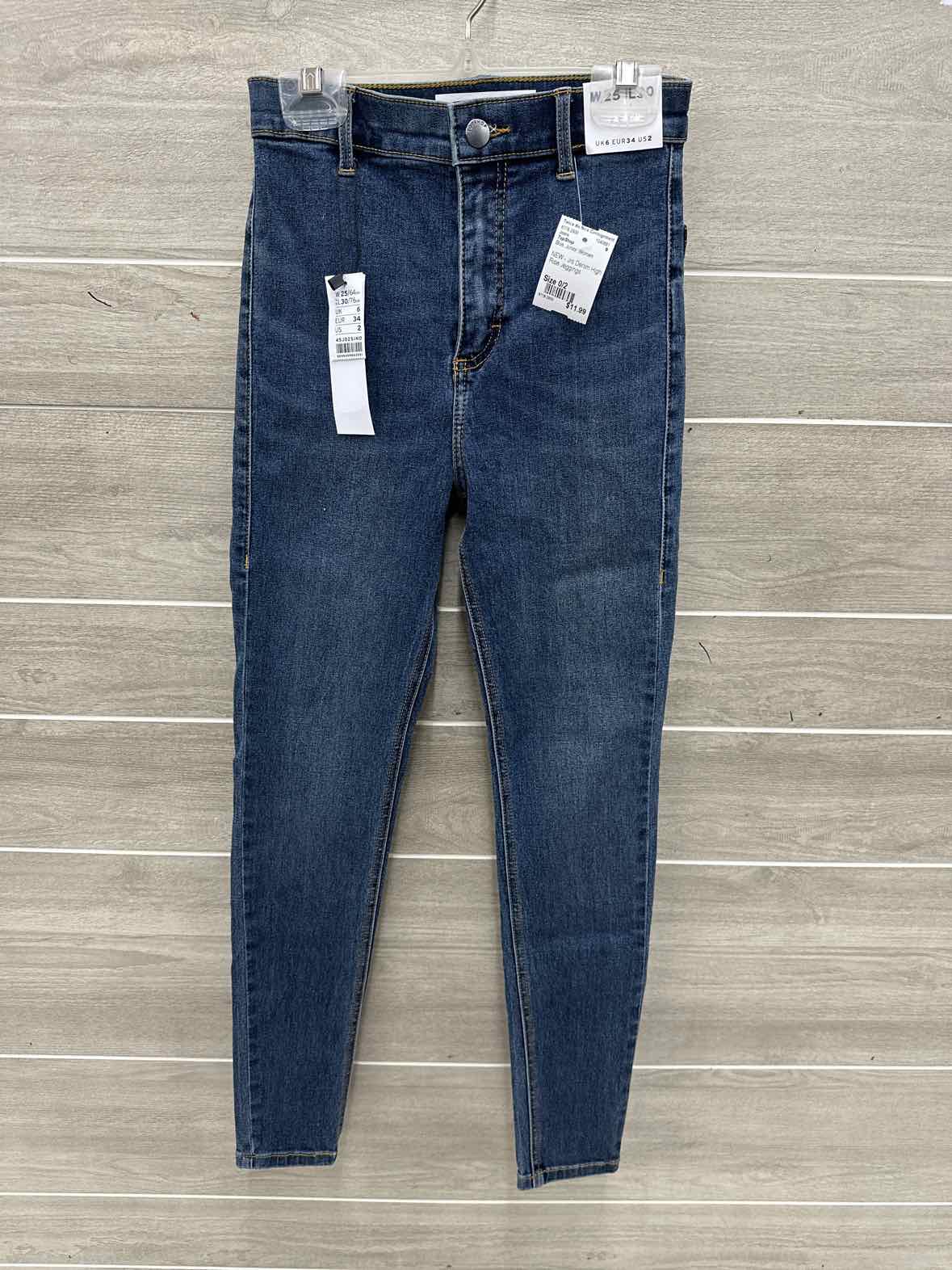 TopShop Size 0/2 Blue Junior Jeans