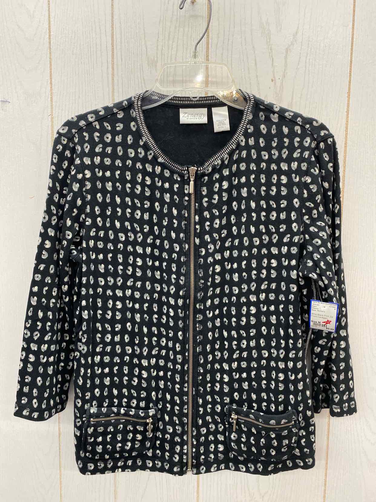 Chico's Black Womens Size M Blazer