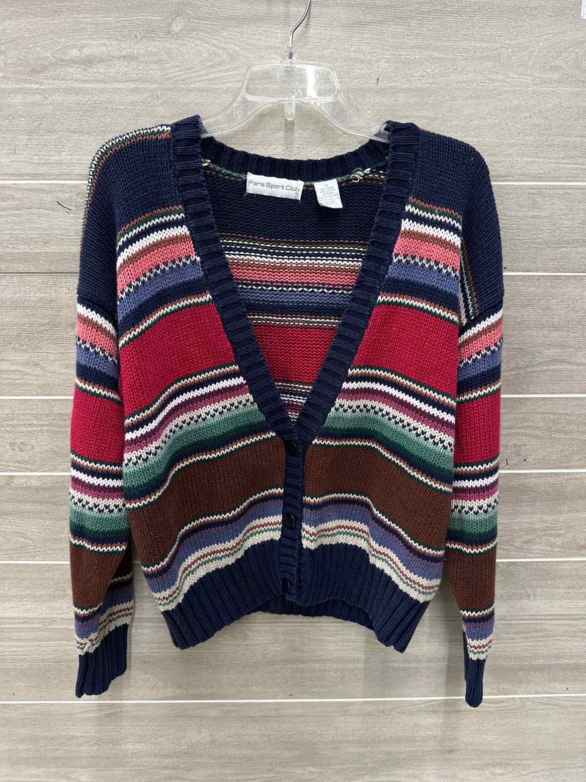 Paris Sport Club Size M Blue Womens Sweater