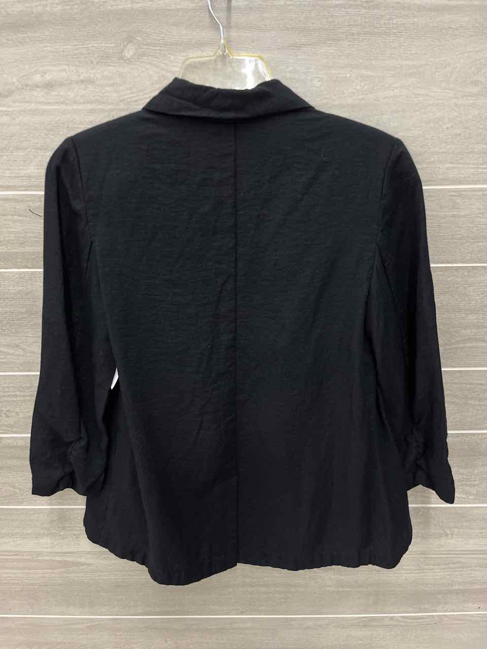 Chico's Black Womens Women Size 6 Blazer