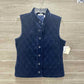 Liz Claiborne Size S Navy Womens Vest