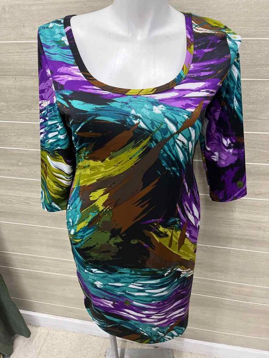 MetroStyle Size 12/14 Multi-Color Womens Dress