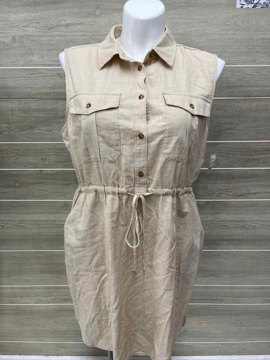 Time & Tru Size 20 Beige Womens Dress
