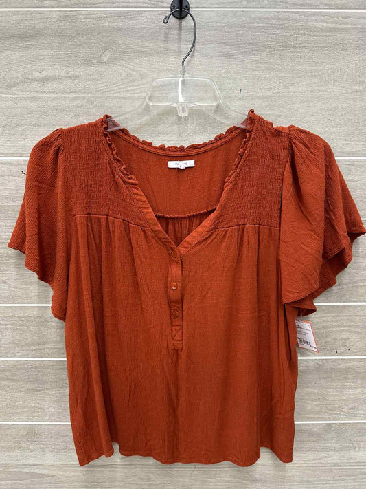 Maurices Size L Orange Womens Shirt