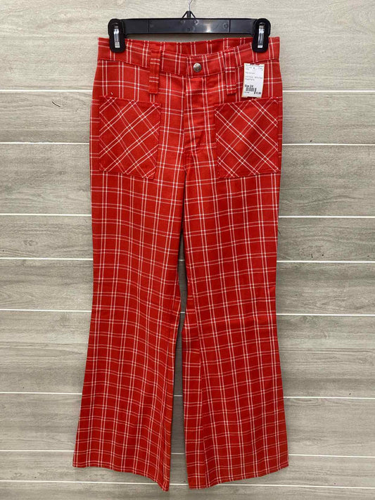 Red Womens Size 2/4 Pants