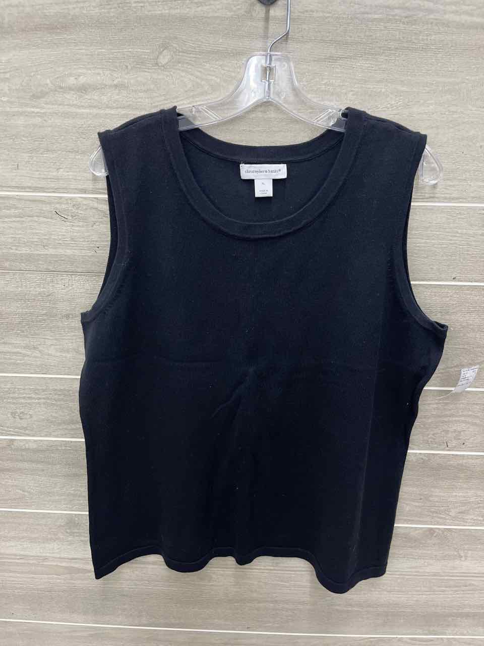 Christopher & Banks Size XL Black Womens Tank Top