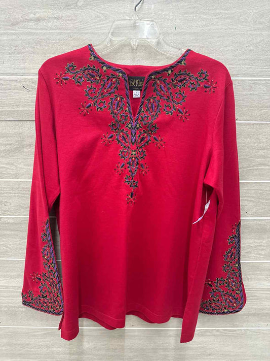 Bob Mackie Size L/XL Red Womens Shirt