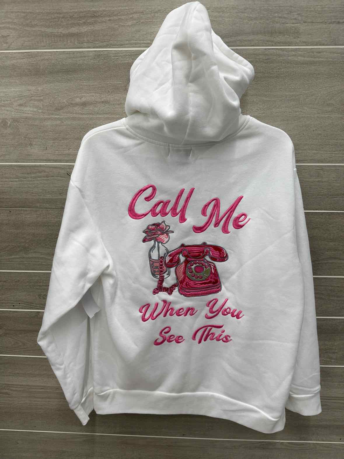 Size M White Womens Sweatshirt