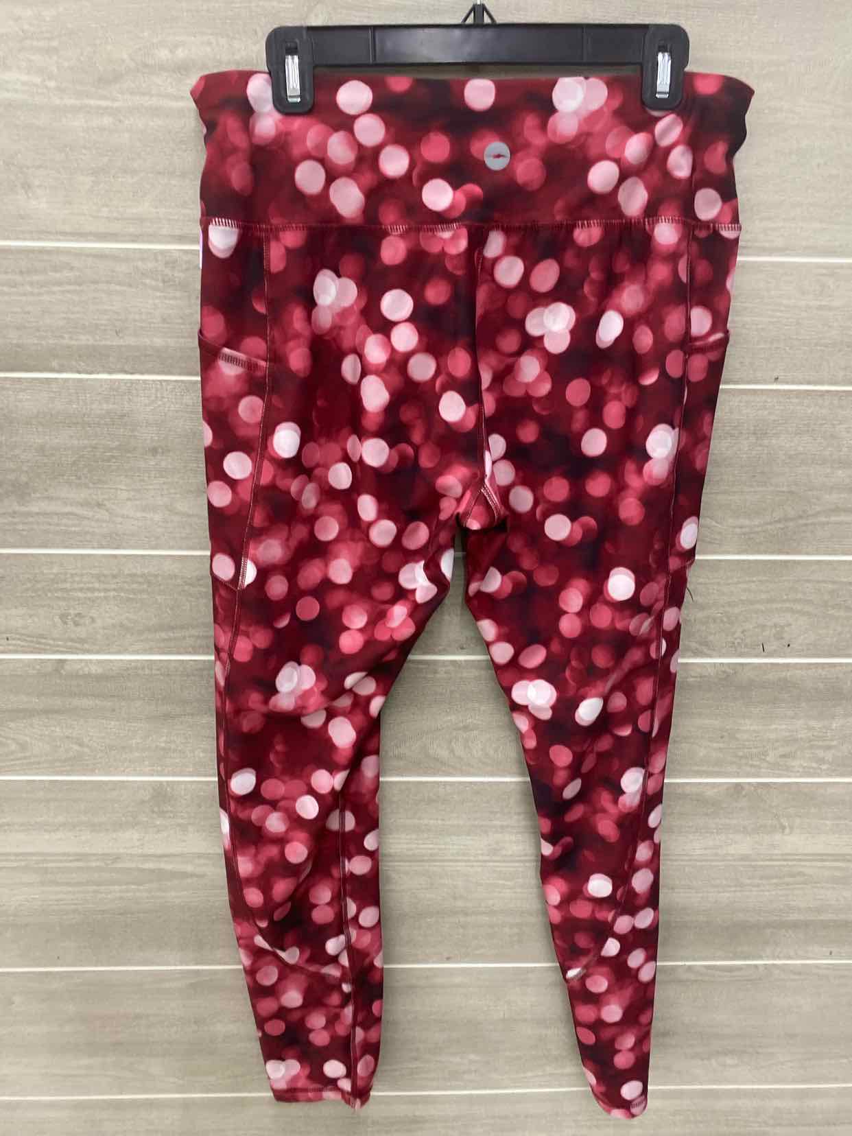 Avia Burgundy Womens Size L Leggings