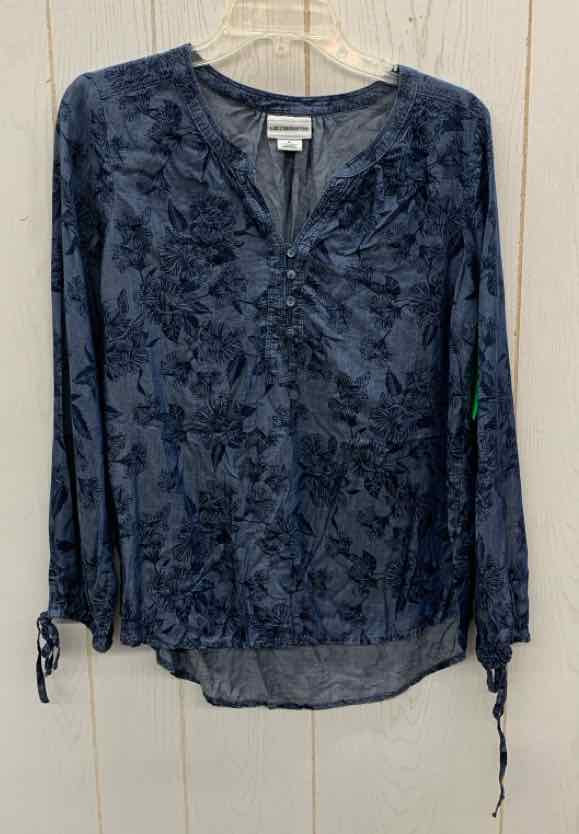 Liz Claiborne Blue Womens Size Small Shirt