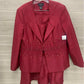 Ashro Burgundy Womens Size 18 Skirt Set