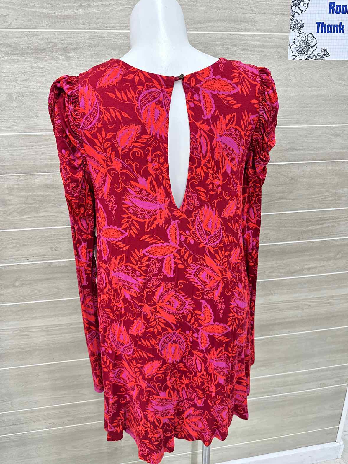 Free People Size L Burgundy Womens Dress