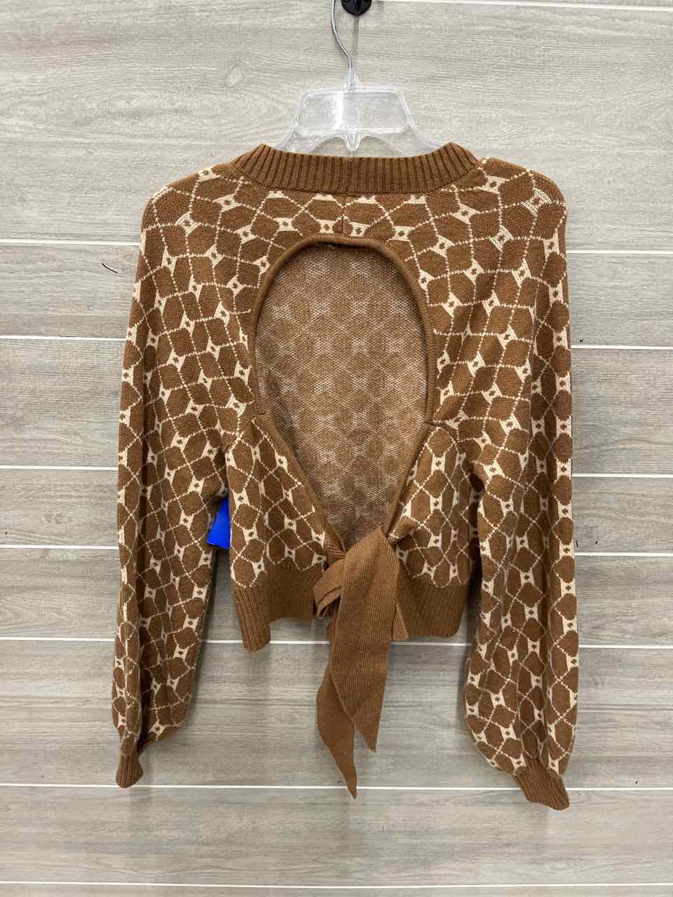 Willow Root Size M Brown Womens Sweater