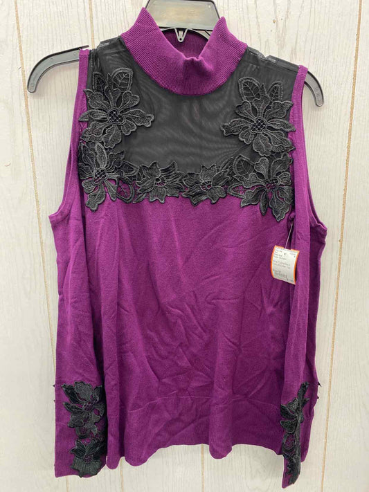 Thalia Sodi Purple Womens Size M Shirt