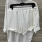 White Womens Women Size XL Short Set