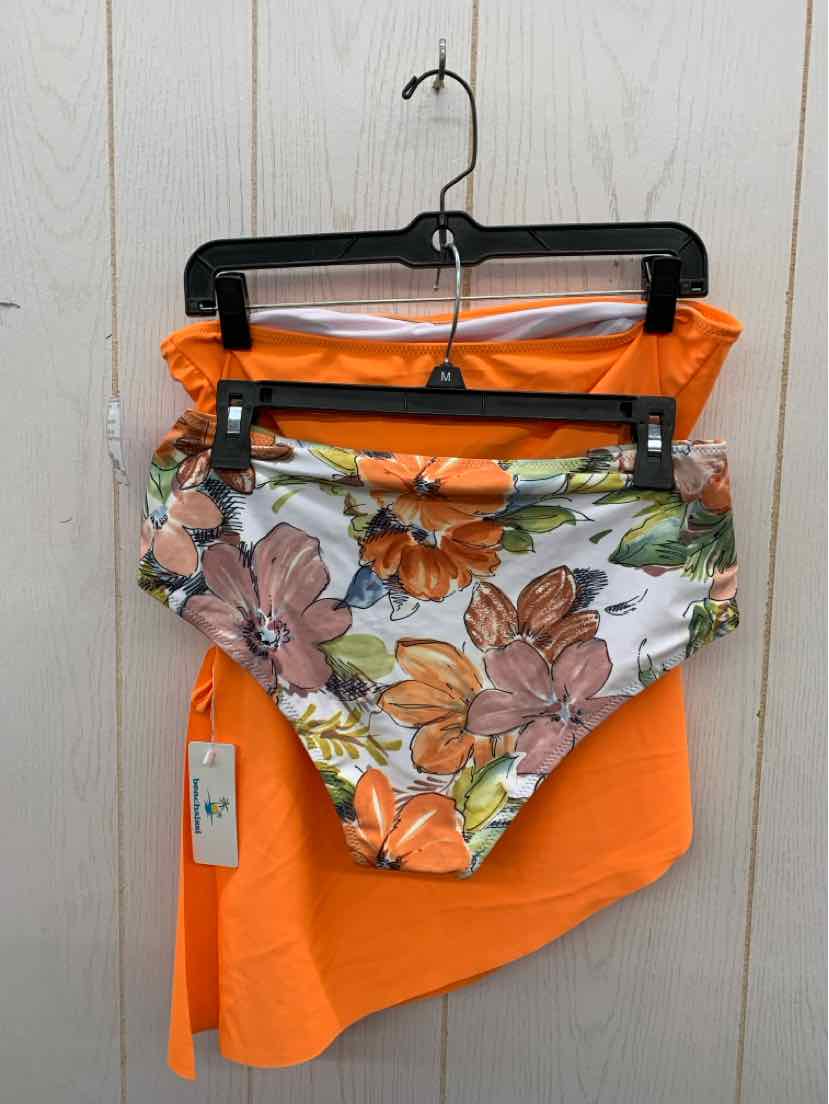 Orange Womens Size L Swimsuit