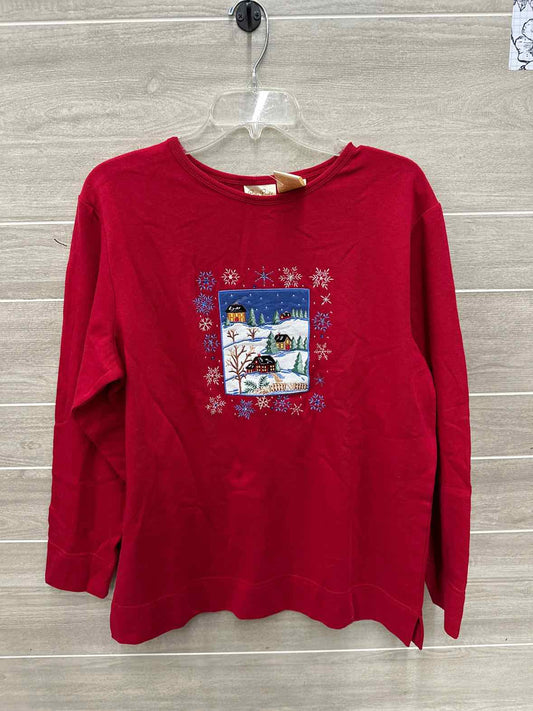 Bobbie Brooks Size M Red Womens Sweatshirt