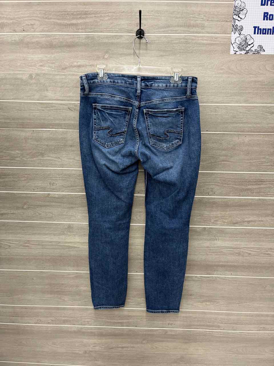 Silver Size 8/10 Blue Womens Jeans