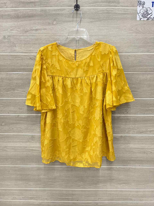 Yellow Womens Women Size L Shirt