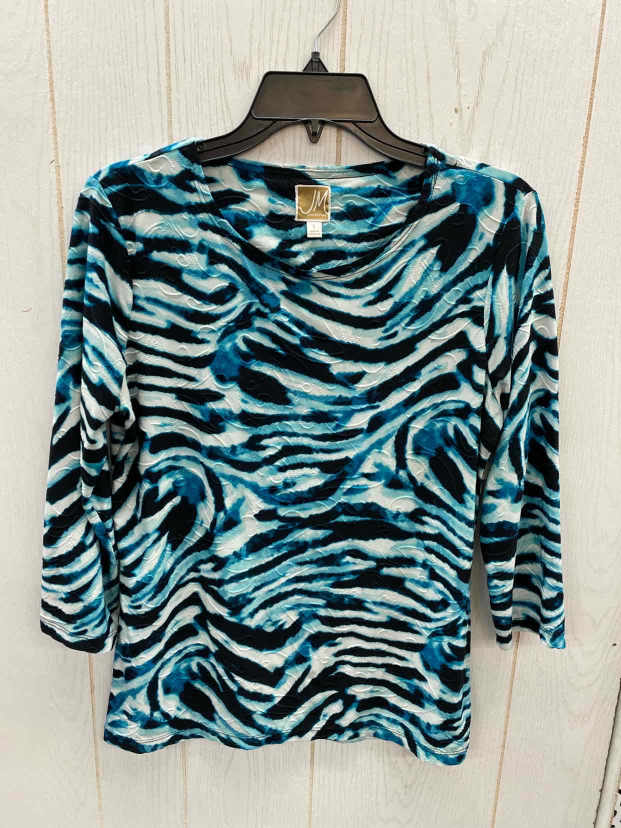 JM Collection Teal Womens Size Small Shirt