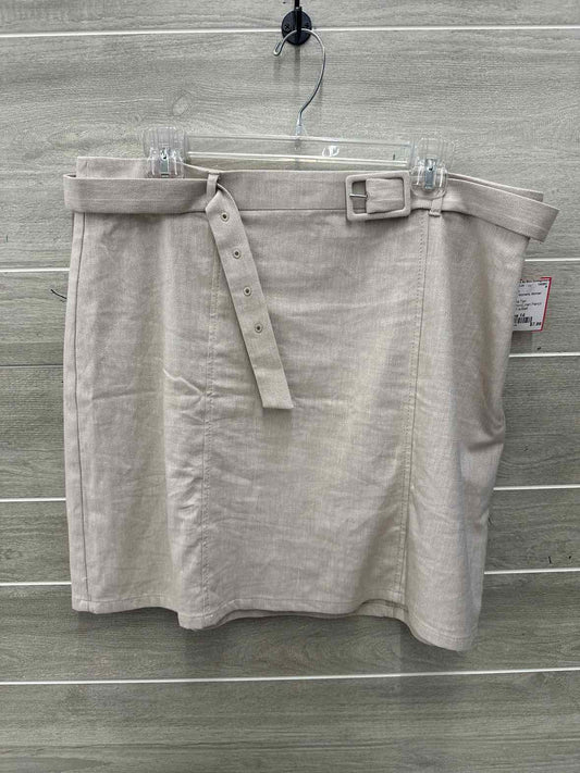 LOFT Tan Womens Women Size 14 Skirt