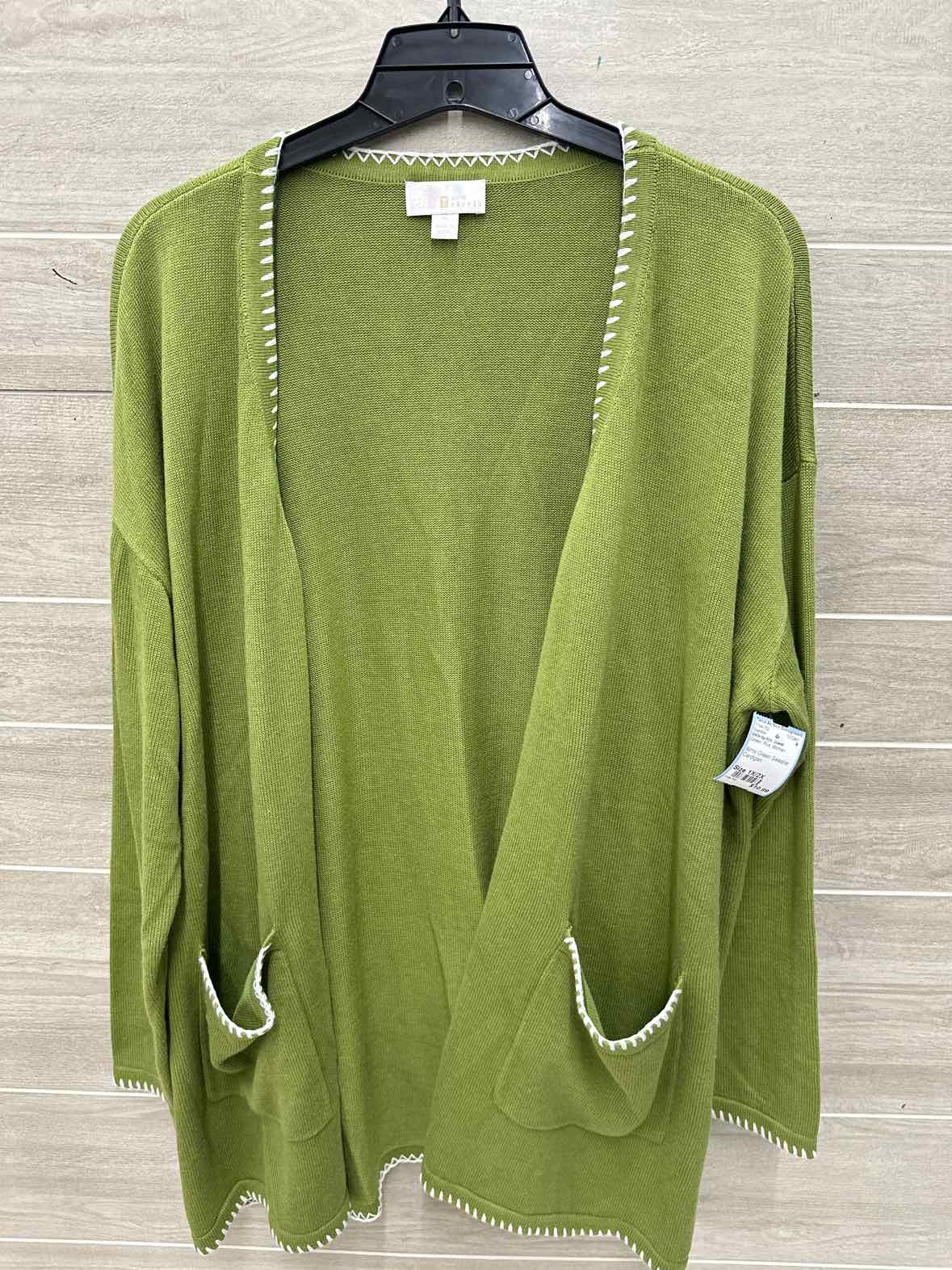 belle by Kim Gravel Size 1X/2X Green Plus Sweater