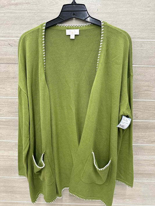 belle by Kim Gravel Size 1X/2X Green Plus Sweater