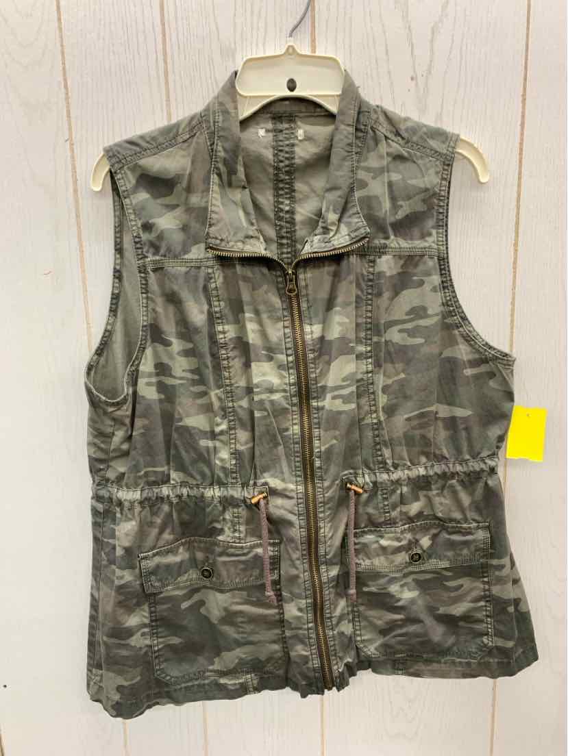 Olive Womens Size XL Vest