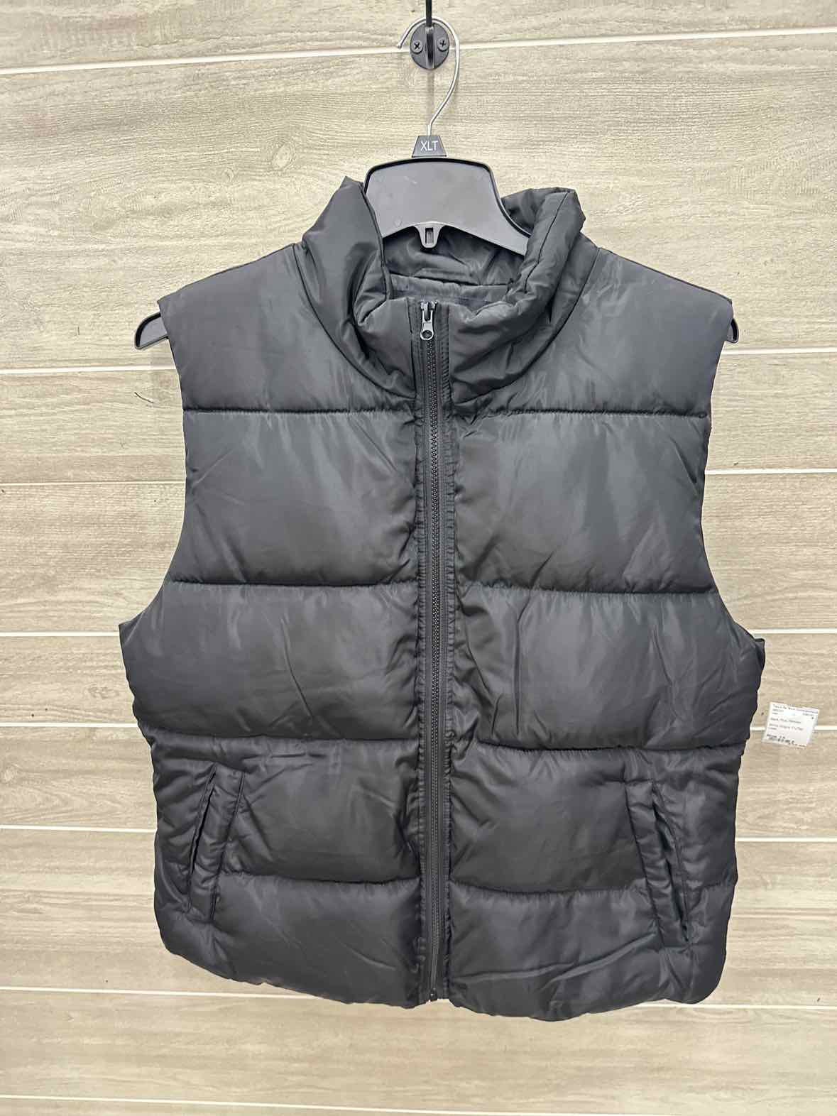 Size 1X Black Plus Vest