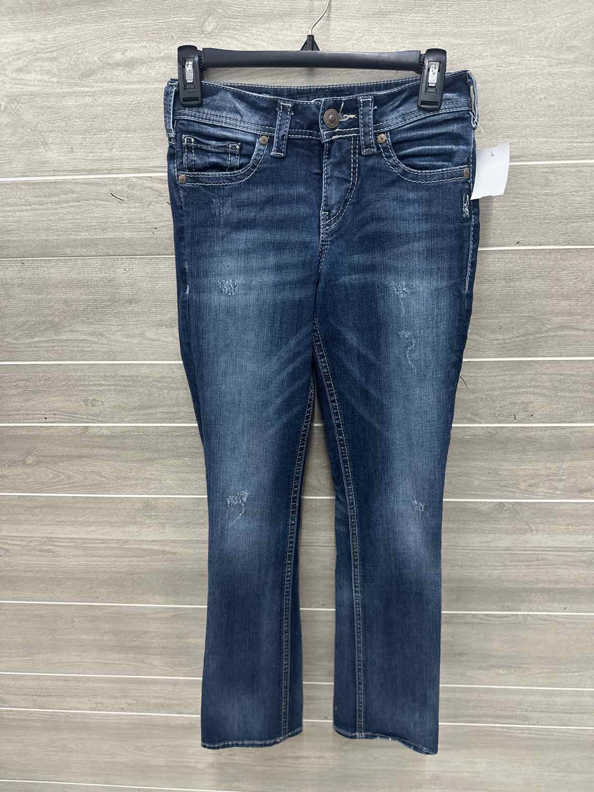 Silver Size 2 Blue Womens Jeans