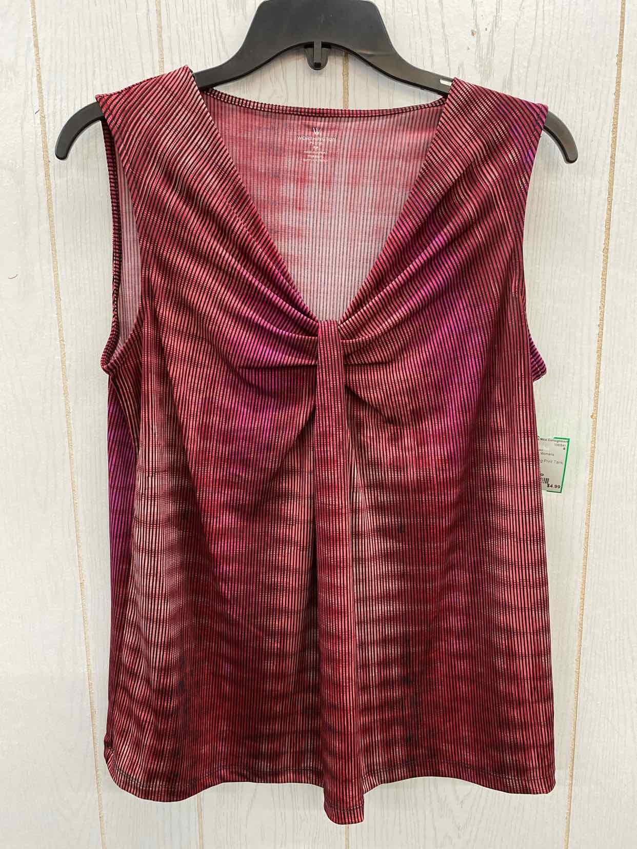 Worthington Burgundy Womens Size M/P Tank Top