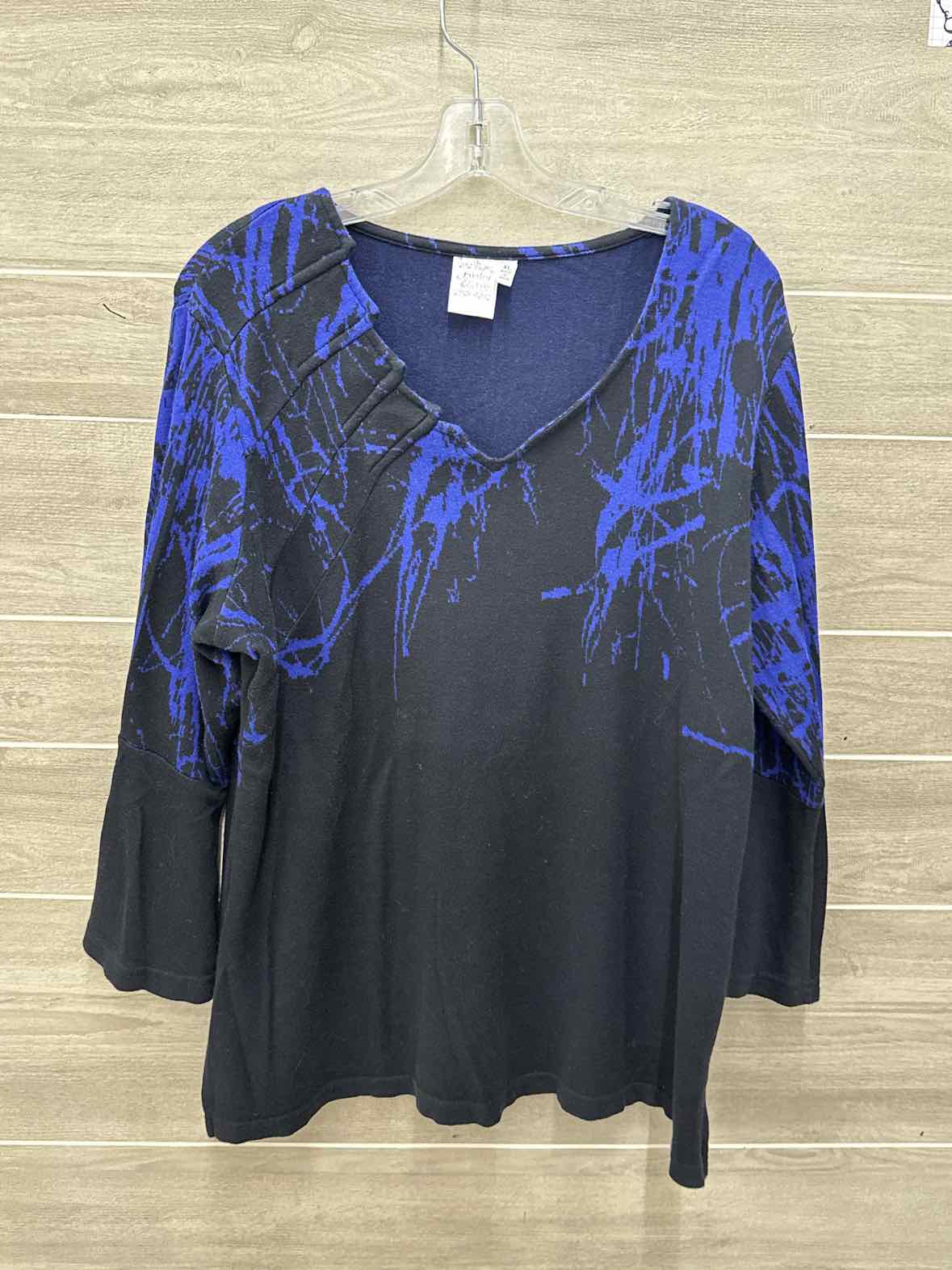 Parsley & Sage Black Womens Women Size XL Shirt