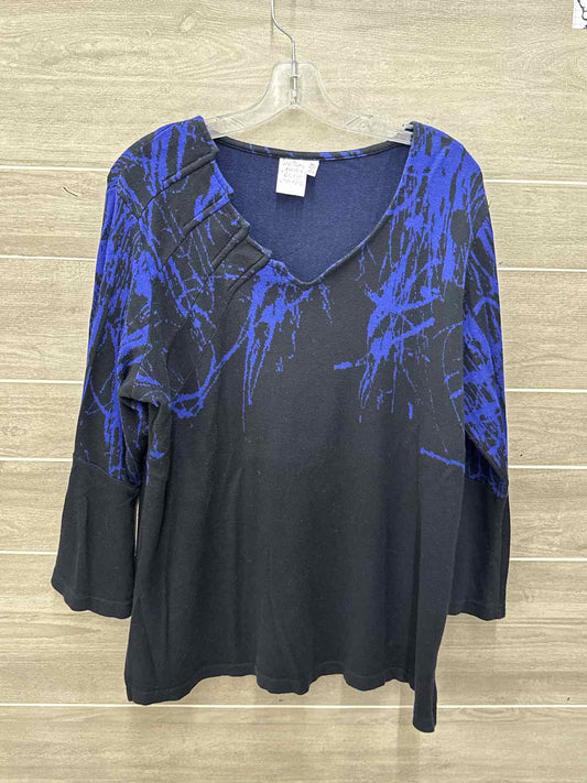 Parsley & Sage Black Womens Women Size XL Shirt