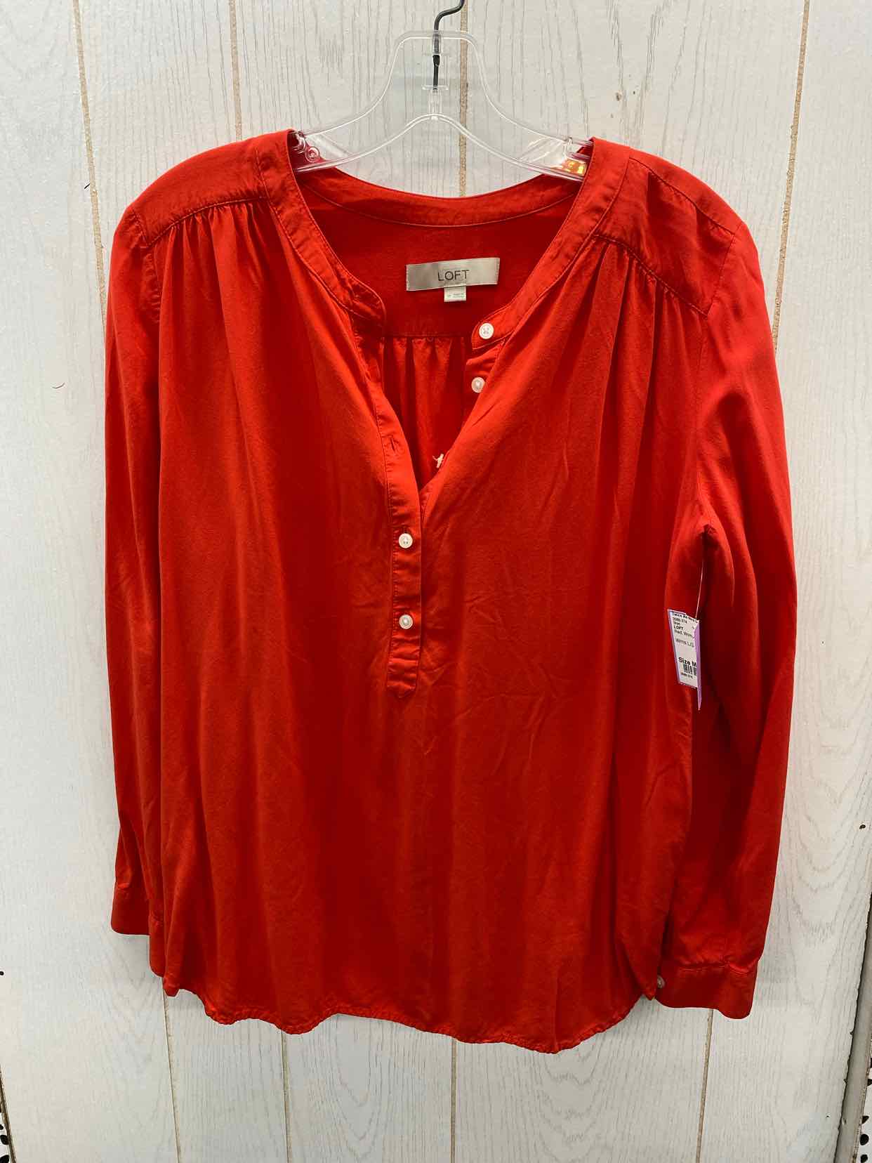 LOFT Red Womens Size M Shirt