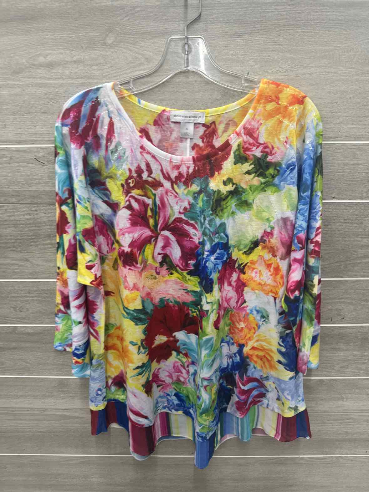 Christopher & Banks Size XL Multi-Color Womens Shirt