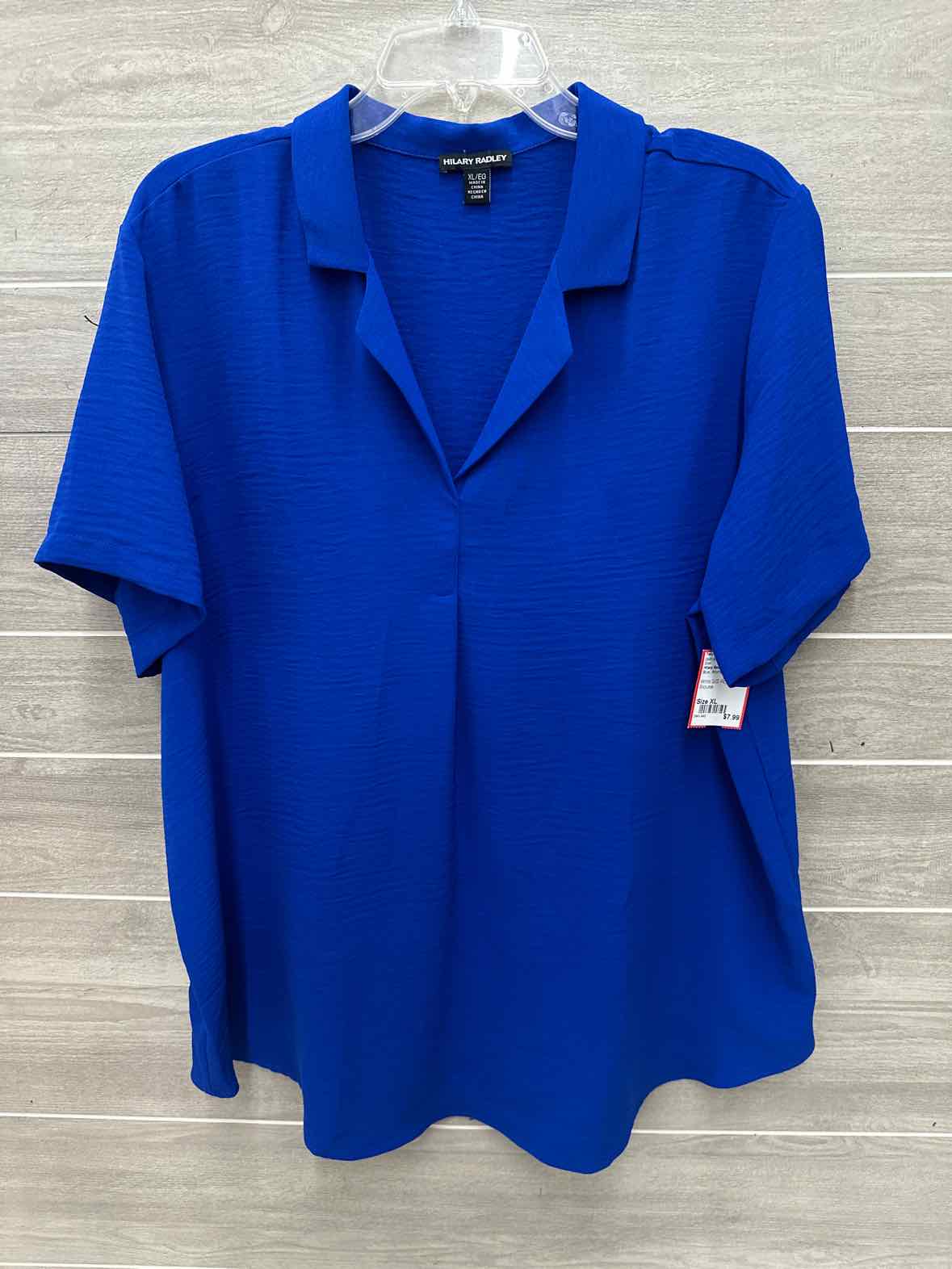Hilary Radley Size XL Blue Womens Shirt