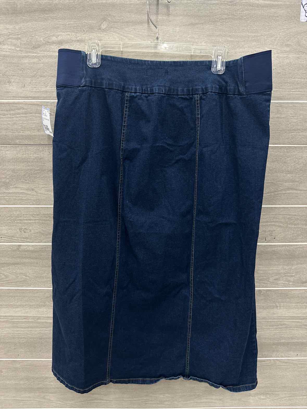 Woman Within Size 18W Blue Plus Skirt