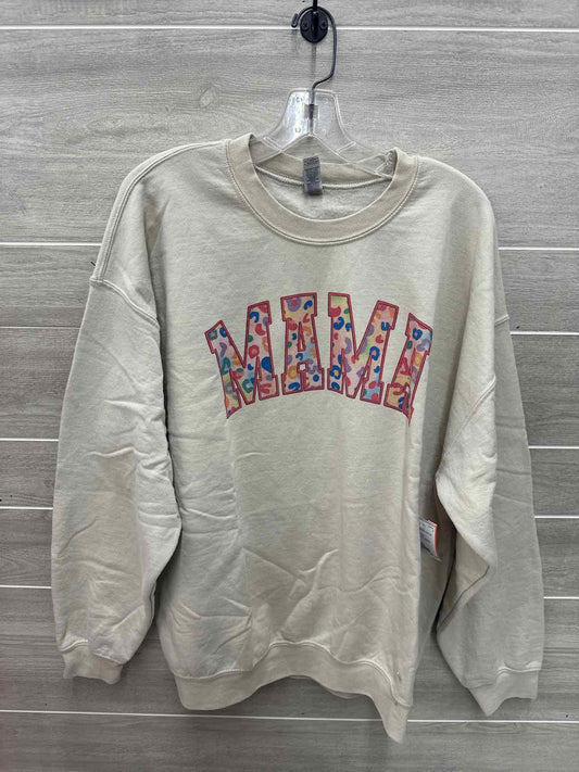 Size XL Beige Womens Sweatshirt