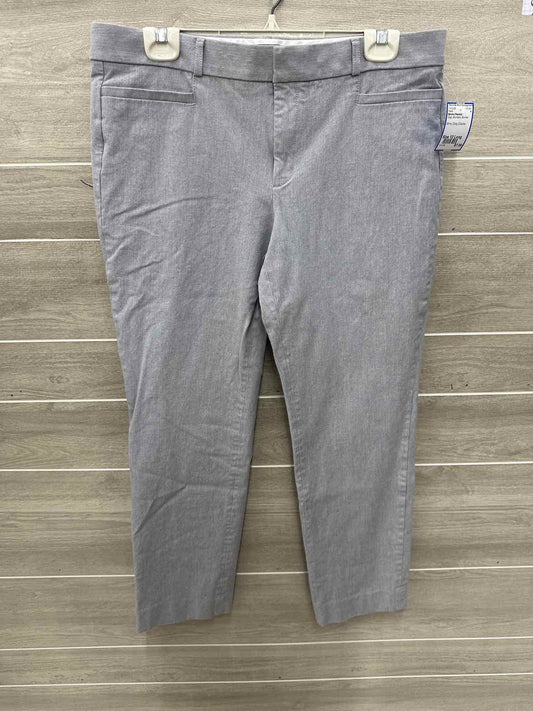Banana Republic Size 12 Long Gray Womens Pants