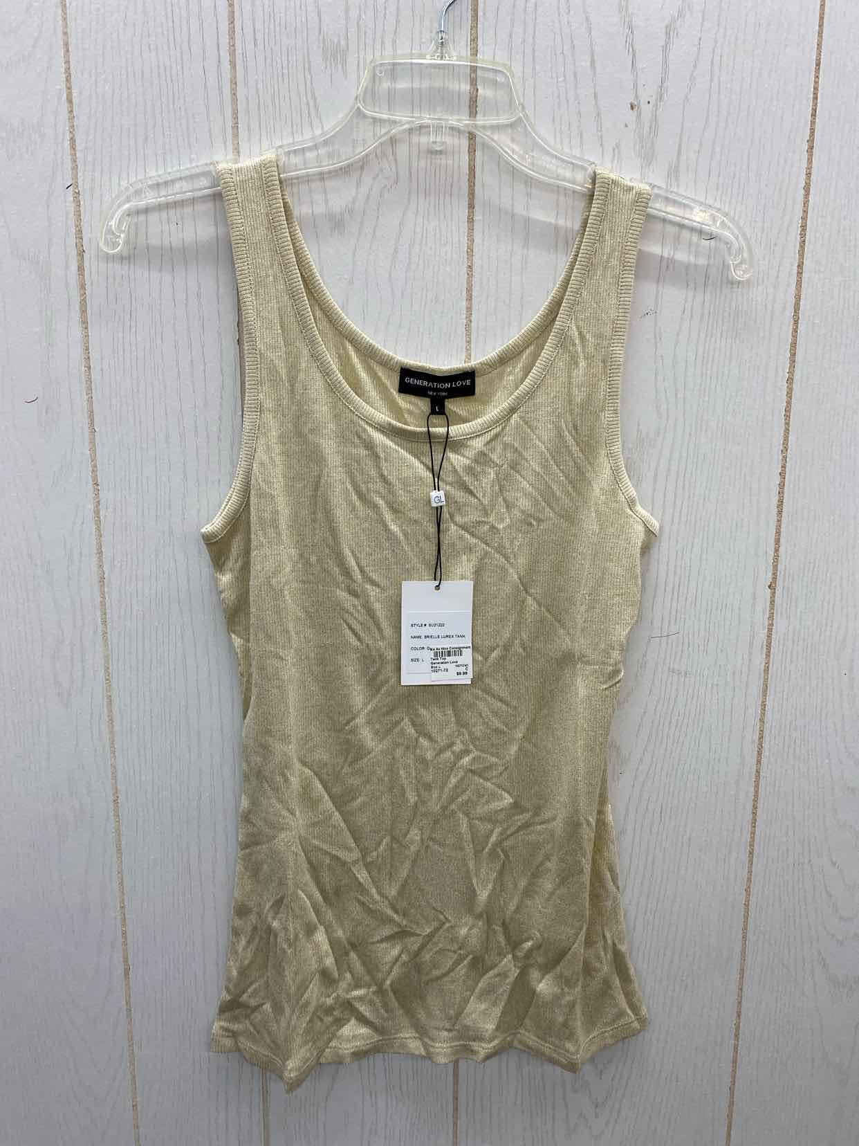 Generation Love Gold Womens Size L Tank Top