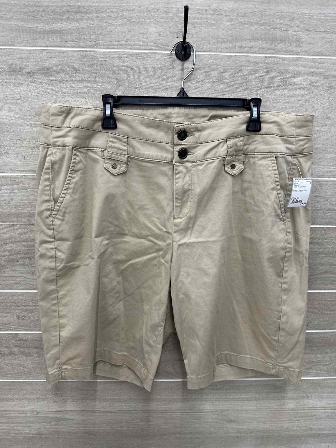 Westport Size 20 Khaki Plus Shorts