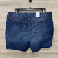 dip Blue Womens Women Size 18W Shorts