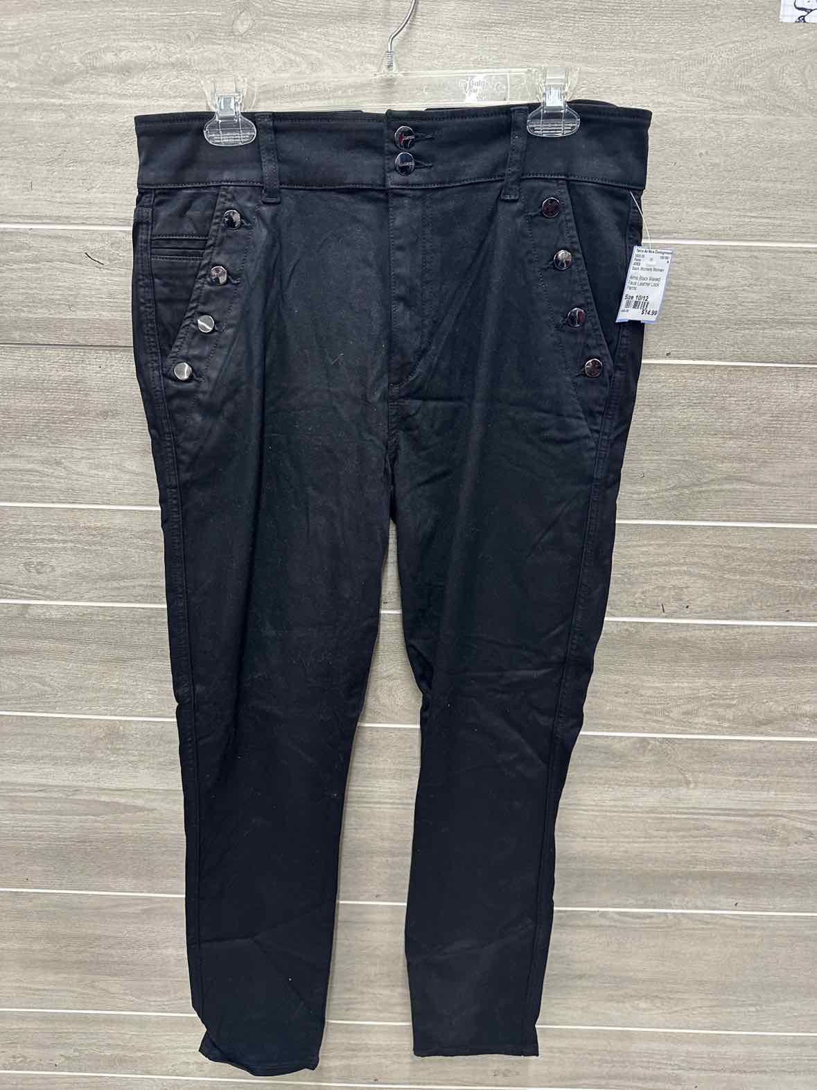 JOES Size 10/12 Black Womens Pants
