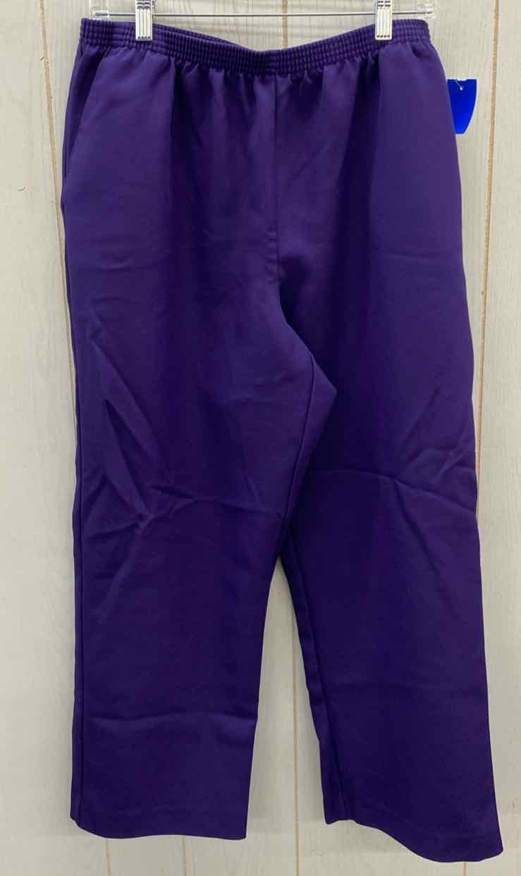 Alfred Dunner Purple Womens Size 16 Pants