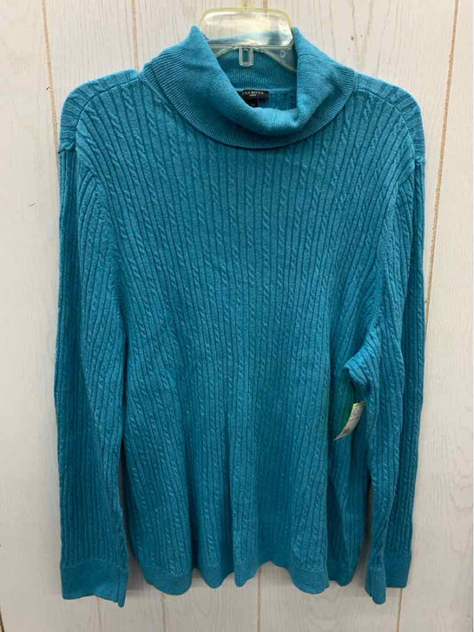 Talbots Blue Womens Size 3X Sweater