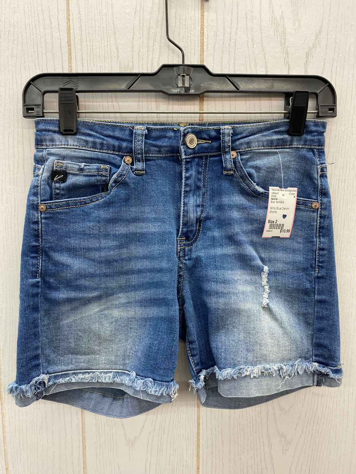 KanCan Blue Womens Size 2 Shorts