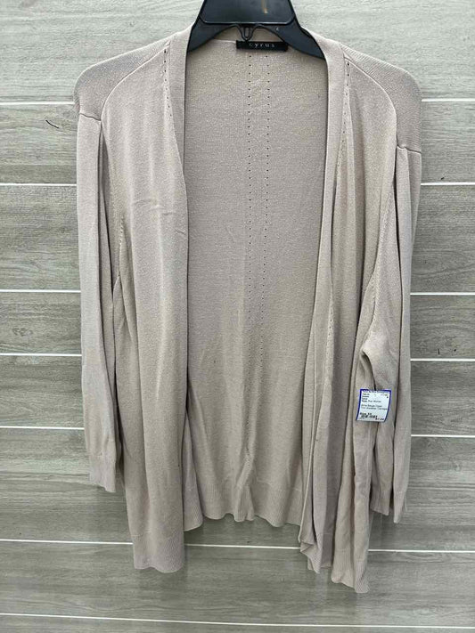 Cyrus Size 3X Beige Plus Sweater