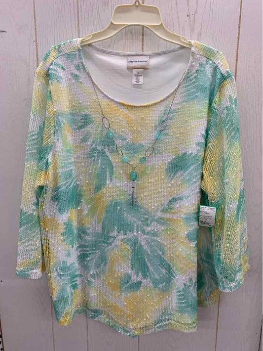 Alfred Dunner Green Womens Size 1X Shirt