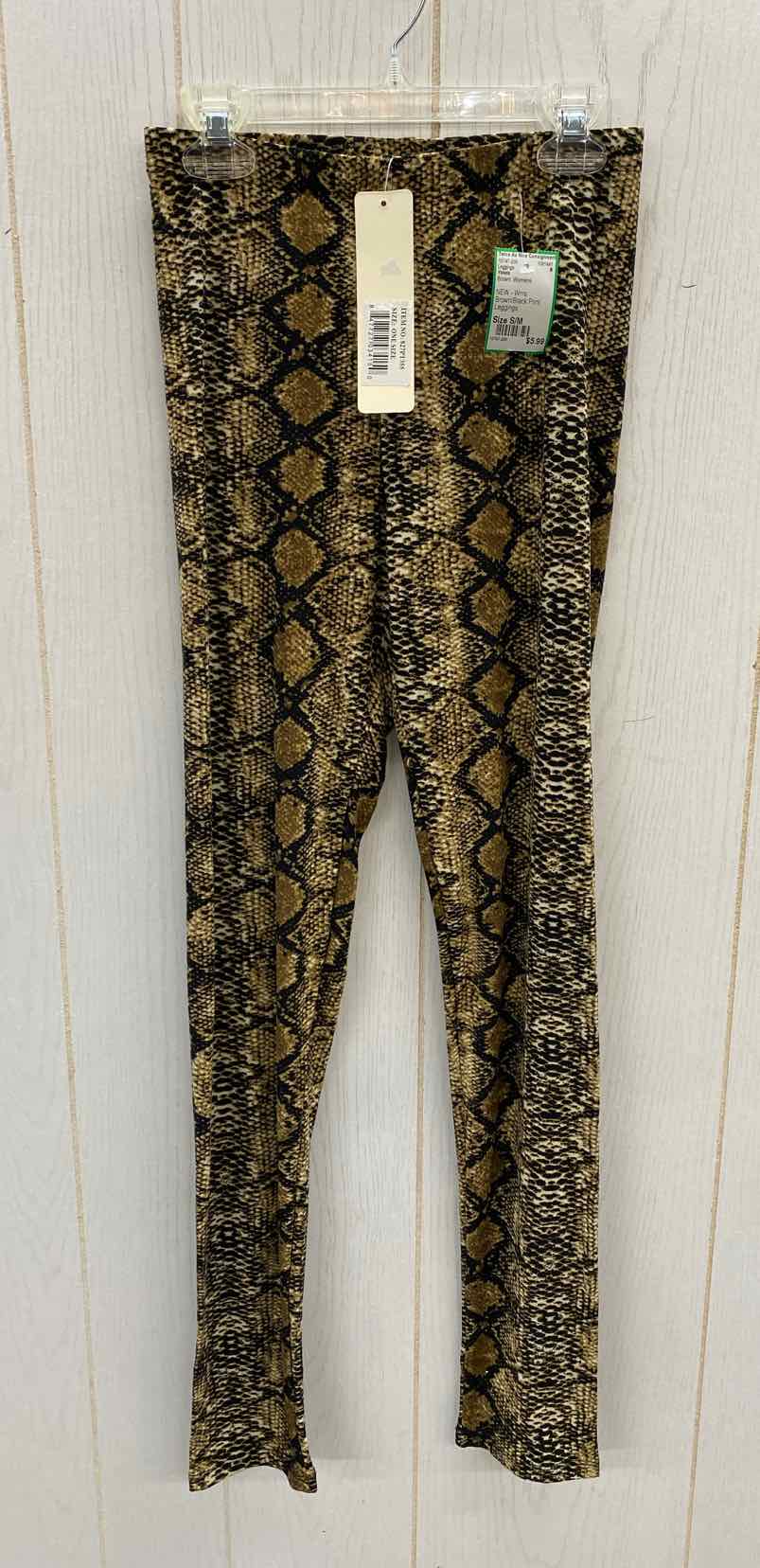 Yelete Brown Womens Size S/M Leggings